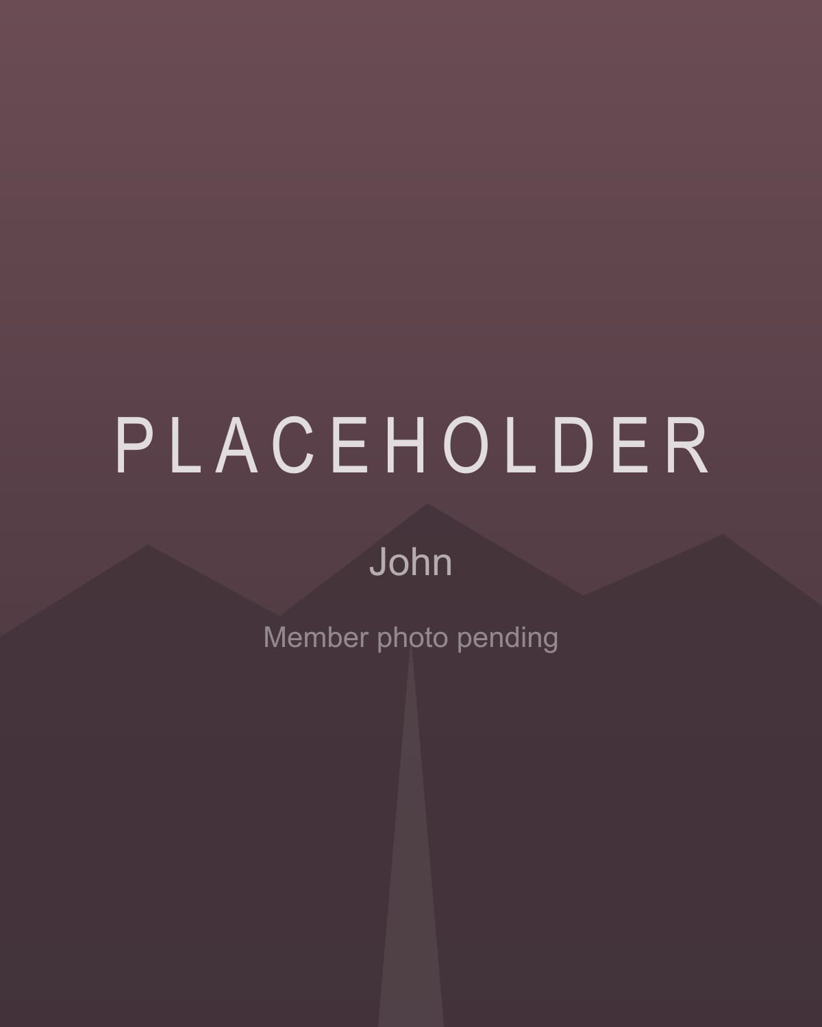 Placeholder image standing in for a member photograph